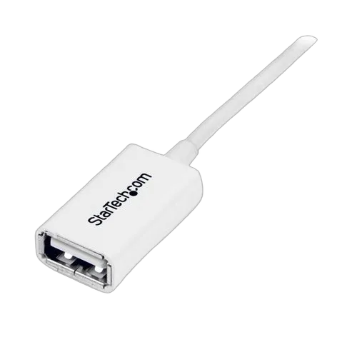 StarTech 3m White USB 2.0 Extension Cable - M/F — vue 3