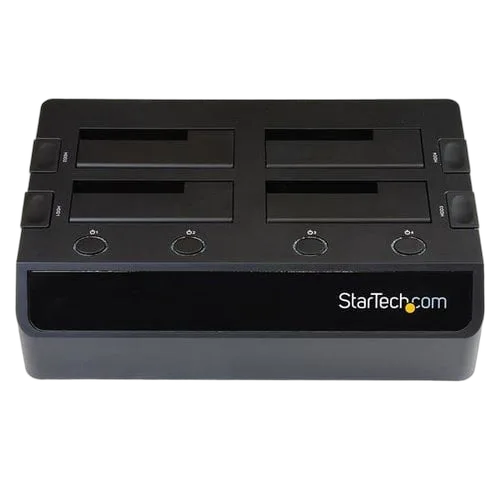 StarTech USB 3.0 to 4-Bay HDD Dock w/UASP & Fans — vue 3