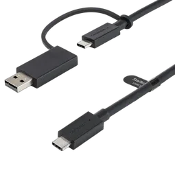 StarTech 3ft Hybrid USB-C Cable w/USB-A Adapter