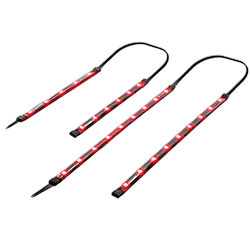 Spirit Of Gamer Kit 4 barres LEDS rouges magnétiques