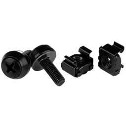 StarTech M5 Screws & Cage Nuts - 100 Pack Black