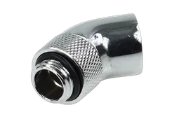 Alphacool HF Coude 45° rotatif - 1/4" Mâle / Femelle Chrome
