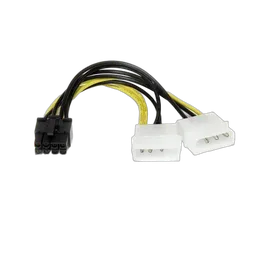 StarTech 6" LP4 to 8 Pin PCIe Power Cable Adapter