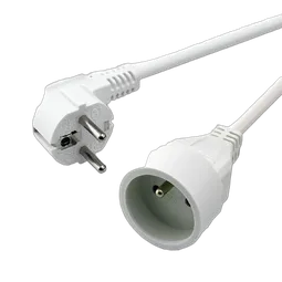 MCL Samar Schuko extension cable - 3m - White