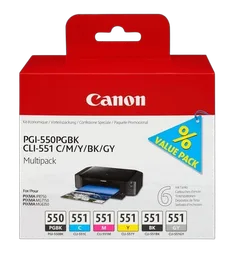 Canon PGI-550/CLI-551PGBK/C/M/Y/BK/GY