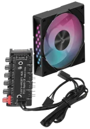 Deepcool R-EDF120-BKAPP86-G-1 + CG580 FAN HUB Noir