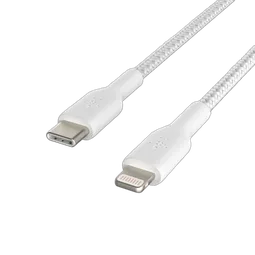 Belkin Lightning to USB-C Cable Braid 1M White