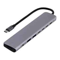 T'nB iClick Hub USB-C - 8 ports - Gris