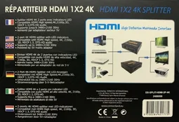 Connectland Splitter HDMI 4K - 2 écrans simultanés — vue 3