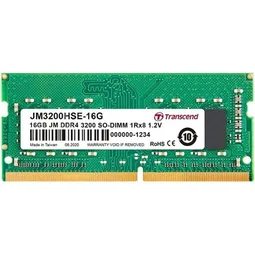 Transcend 16GB JM DDR4 3200Mhz SO-DIMM 1Rx8 2Gx8