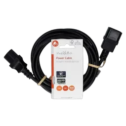 Nedis Rallonge IEC C14 vers IEC C13 - 2m - Noir