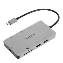 Targus Station d'accueil dual HDMI 4K USB-C avec technologie Power Delivery 100 W et fonction Pass-Thru