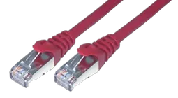MCL Samar CABLE RJ45 Armoured 0.5M CAT6 Red