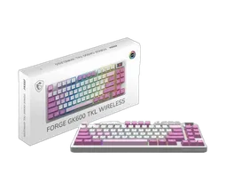 MSI Forge GK600 TKL - Mécanique - Sans-Fil - RGB - Violet