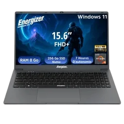 Energizer EnergyBook Pro 15.6" FHD R5-3500U 8Go 256Go W11 Batterie 6000 mAh