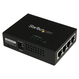 StarTech 4 Port Gigabit Midspan - PoE+Injector