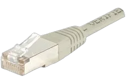 Cordon Cat 6, 4P Moule 0.50 m FTP Vert