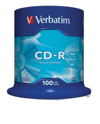 Verbatim CD-R/700MB 80Min 52x Datalife Spdl 100pk