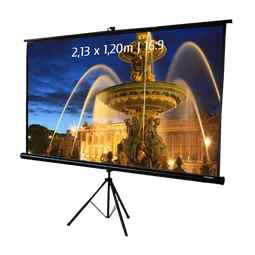 Kimex International Ecran de projection trépied - 2,13m x 1,20m 16:9-Seconde Vie