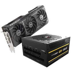 Asus Prime Radeon RX 9070 EVO OC 16Go + MRR-1050AG VP2 Noir — vue 1