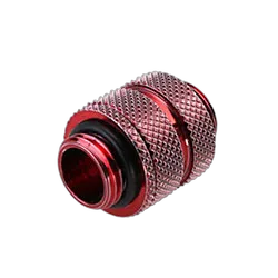 CONSTRUCTEUR Fitting Femelle/Femelle télescopique droit rouge - 14mm