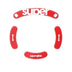 SuperGlide Patins Verre V2 - Logitech G Pro Wireless - Rouge