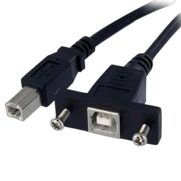 StarTech 1ft Panel Mount USB B to B Cable - F/M