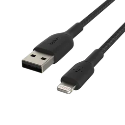 Belkin Lightning>USB-A Cable Braid 0.15M Black