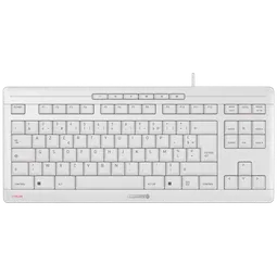 Cherry Stream Keyboard TKL - Membrane - Filaire - Blanc