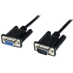 StarTech 1m Black DB9 RS232 Null Modem Cable F/M