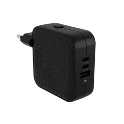 Targus Chargeur de voyage GaN 70W 2xUSB-C + USB-A - 3 ports - Noir