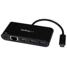 StarTech Hub USB C Hub 3 Port - GbE PD - USB 3.0