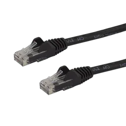 StarTech 0.5m Black Snagless Cat6 UTP Patch Cable