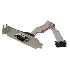 StarTech DB9 Male avec plaque support vers IDC 10 Femelle