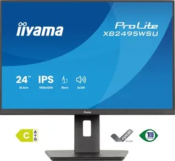 Iiyama Prolite XB2495WSU-B1 - 24.1" FHD+ 100Hz IPS 4ms Pivot HDMI DisplayPort