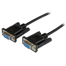 StarTech 1m Black DB9 RS232 Null Modem Cable F/F