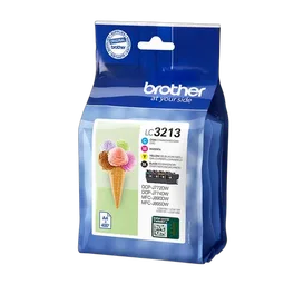 Brother - Noir, Cyan, Magenta, Jaune - LC3213VAL