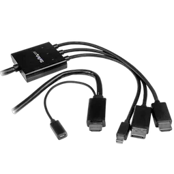 StarTech 6 ft DP Mini DP or HDMI to HDMI Adapter