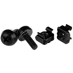 StarTech M5 Screws & Cage Nuts - 50 Pack Black
