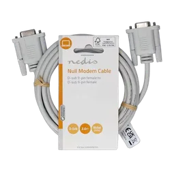Nedis Câble D-Sub 9 femelle/femelle - 3m - Blanc