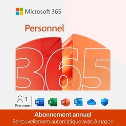 Microsoft 365 Personnel - 1 an/ 5 PC - ESD