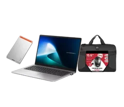Asus ExpertBook 15.6" Core 3 100U 16Go 256Go W11P + SSD externe 512GB + Sacoche et souris