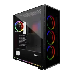 M.RED BLACK DESTROYER Glass-G - ARGB - MT/ATX