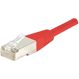 MCL Samar Câble RJ45 Cat5e F/UTP - 0.5m - Rouge