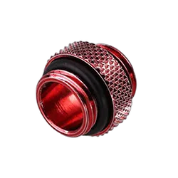 CONSTRUCTEUR Fitting Mâle/Mâle droit rouge - 14mm