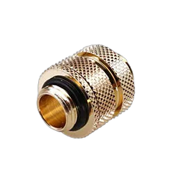 Fitting Femelle/Femelle télescopique droit or - 14mm