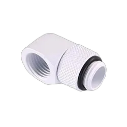 CONSTRUCTEUR Fitting coudé rotatif 90° blanc - 14mm