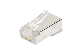 Connecteur à sertir 8P8C RJ45 CAT5e STP peigne séparé pour monobrin - lot de 10