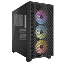 Corsair 3000D Airflow RGB Noir - MT/Sans Alim/ATX