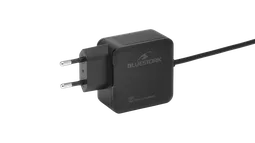 Bluestork Chargeur GaN/Power Delivery USB-C - 65W - 1,5m - Noir